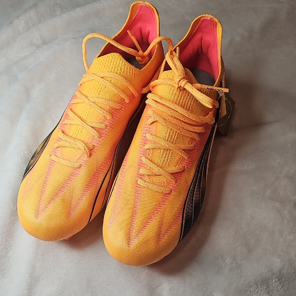 Puma Orange and Pink Athletic Shoes